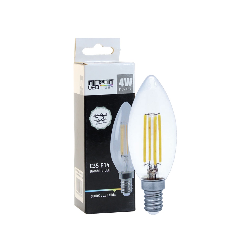 Foco Led Fil. C35 110V 4W 3000K