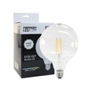 Foco Led Fil. G125 110V E27 8W 3000K