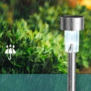 Estaca Solar Led 6500K Acero 