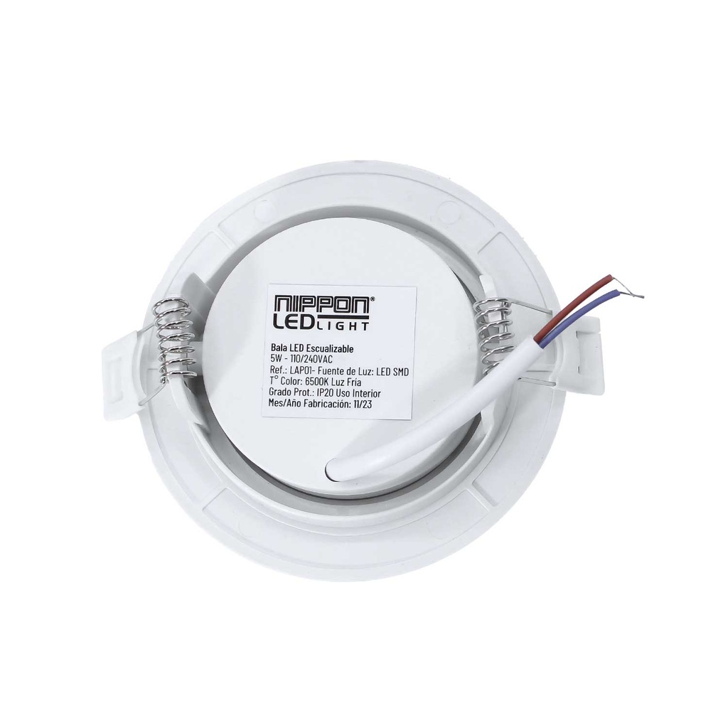 Ojo De Buey LED Escualizable 5W Blanca