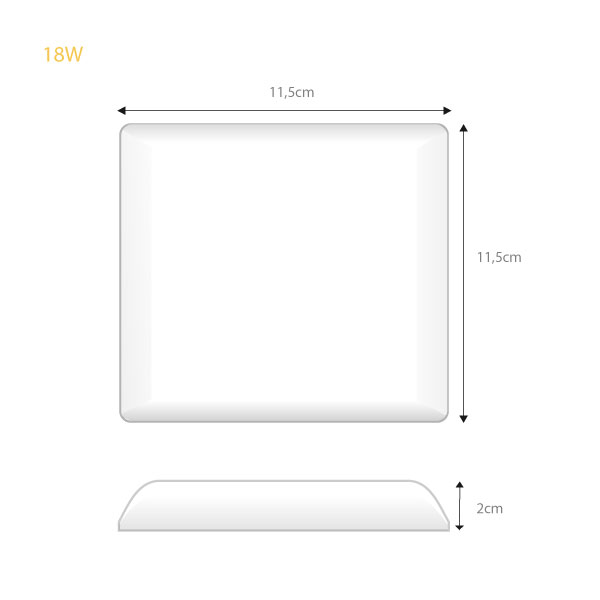 Panel Led Sin Borde Emp 85/265V Cuadrado