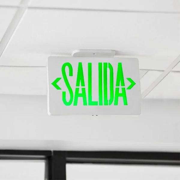 Aviso Led Salida De Emergencia 110V Verde