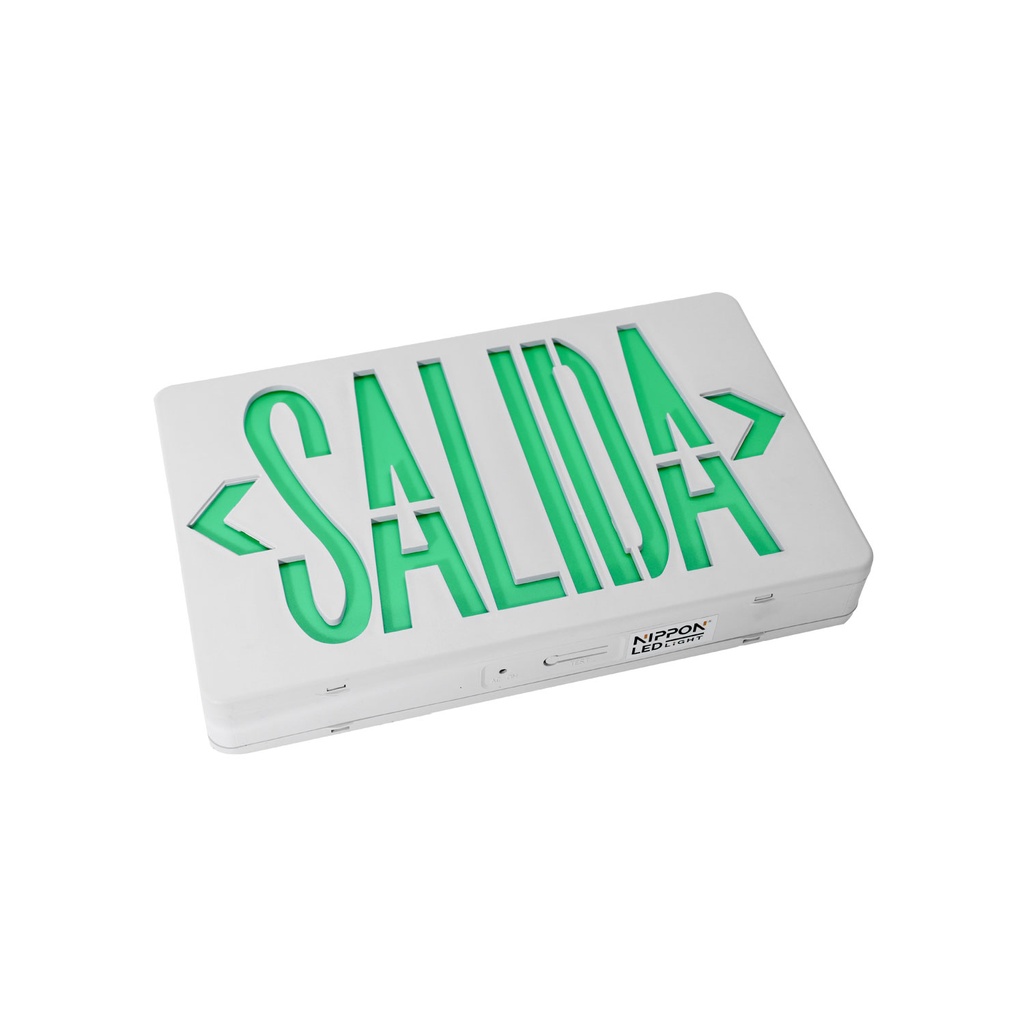 Aviso Led Salida De Emergencia 110V Verde