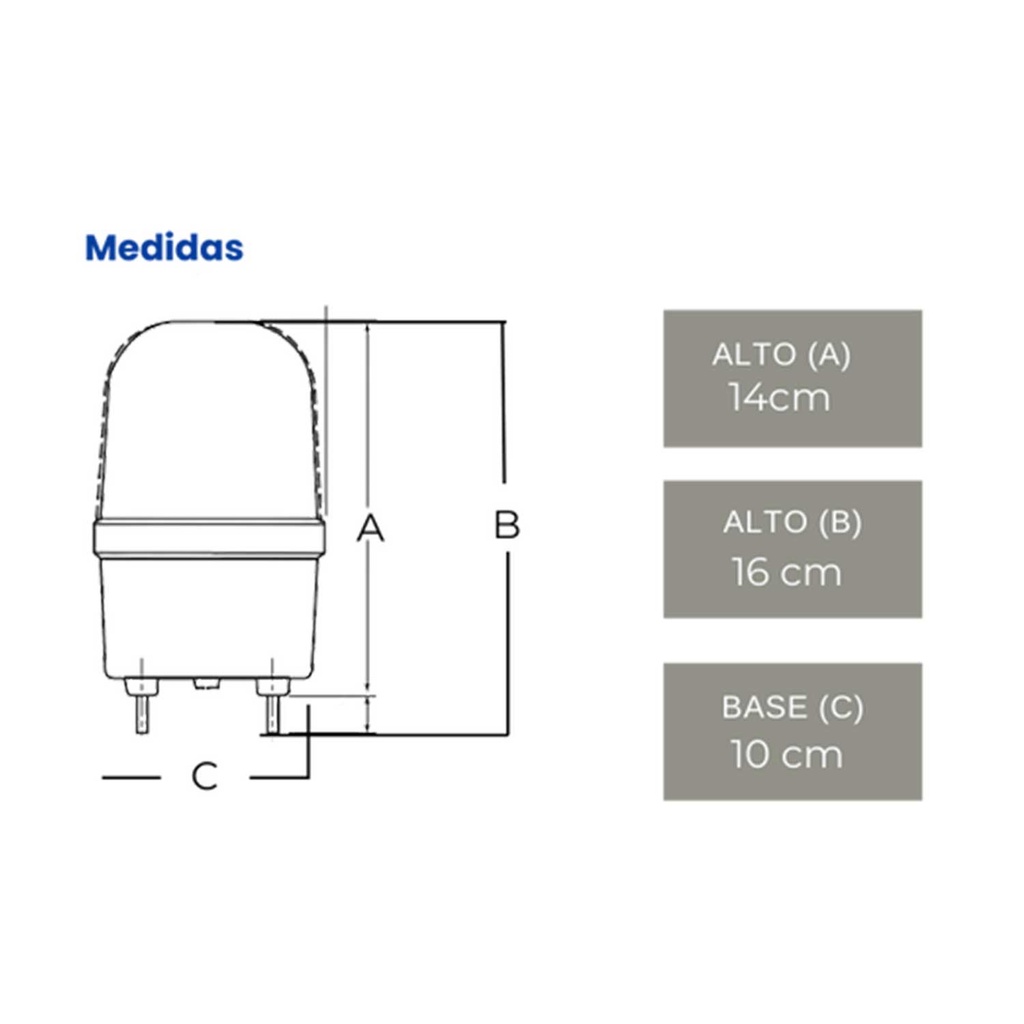 Baliza Led Flasheo 24/110/220V