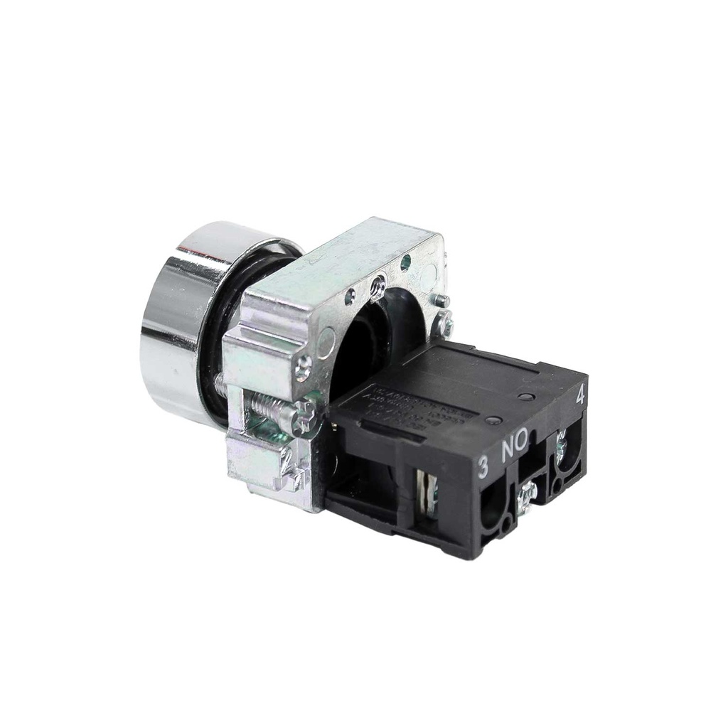 Pulsador NO+NC 3P 22 mm Con Bloque