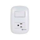 Carina Interruptor (10A) + Toma (15A )125V 