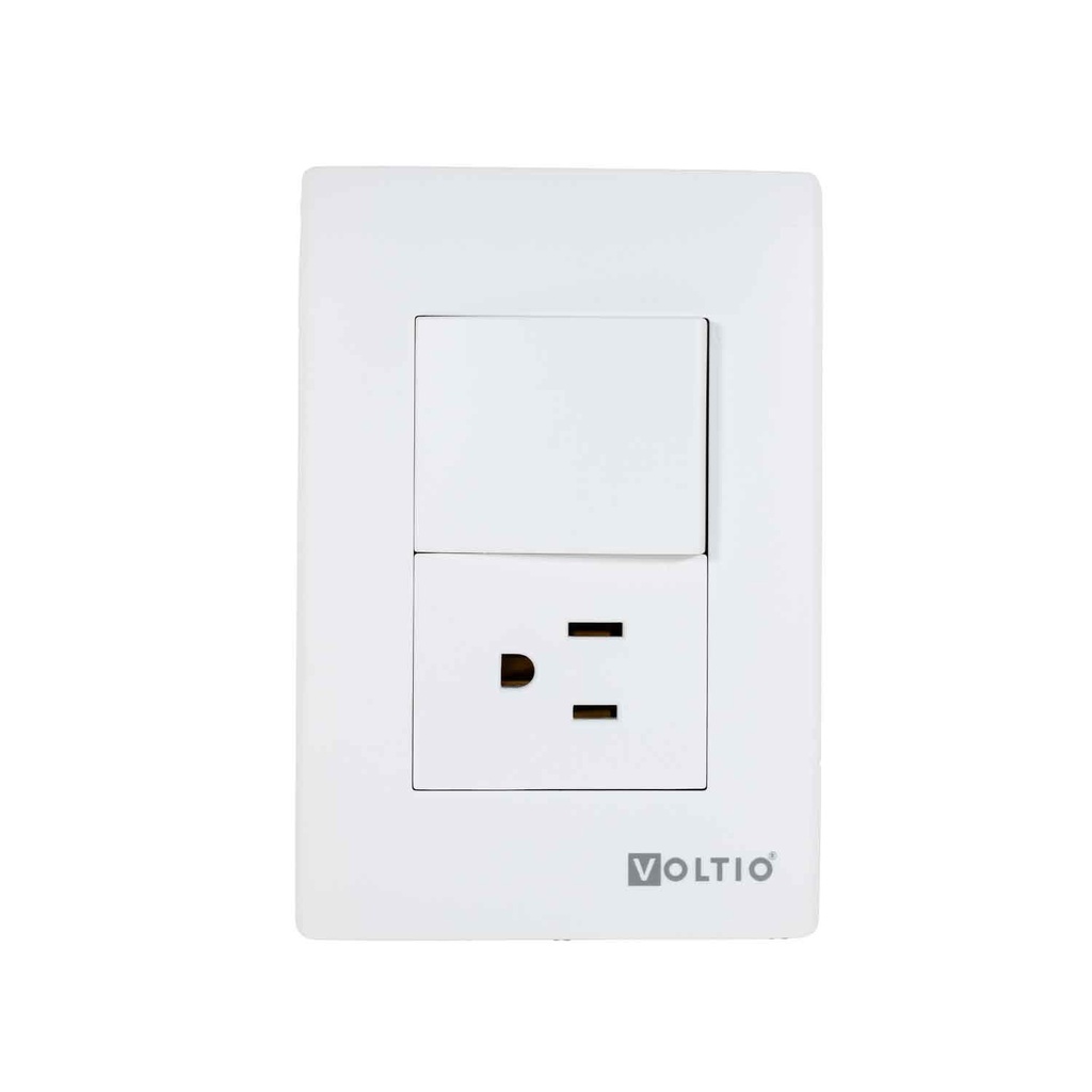 Lyra Interruptor (10A) + Toma (15A )125V  