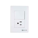 Lyra Interruptor (10A) + Toma (15A )125V  