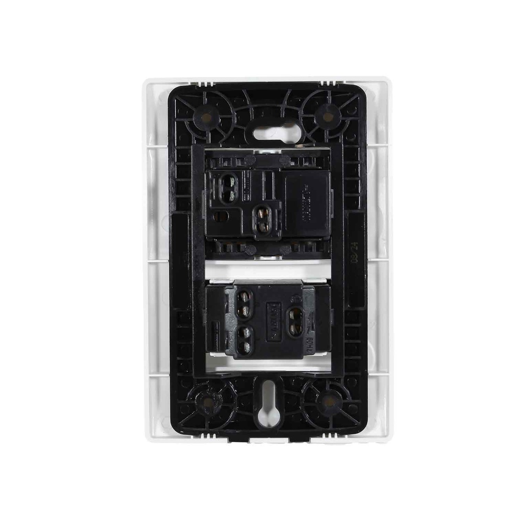 Lyra Interruptor (10A) + Toma (15A )125V  