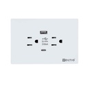 Gemini Toma Doble +USB 15A125V  