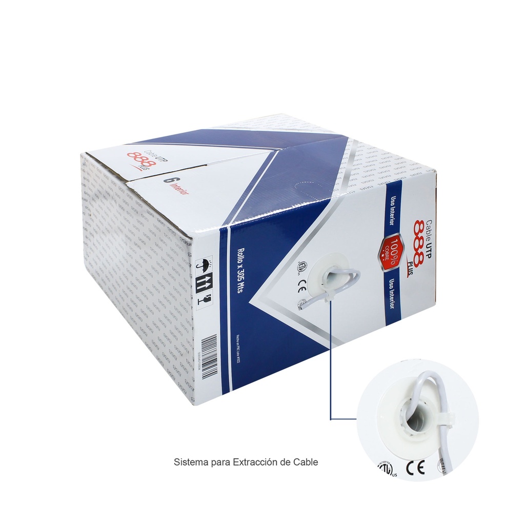 Cable UTP Interior Plus x 305 Mts