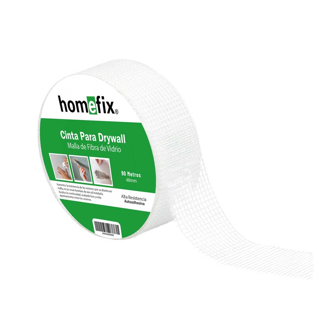 Cinta Malla Fibra De Vidrio 48mm X 90 Mts