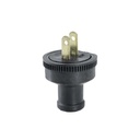Clavija Caucho 2P X 15A 125V