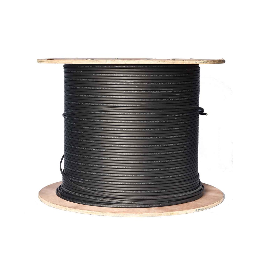 Cable Fibra Óptica FTTH Rollo x 1000 Mts 