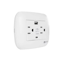 Carina Toma Doble +USB 15A125V   