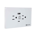 Gemini Toma Doble +USB 15A125V  