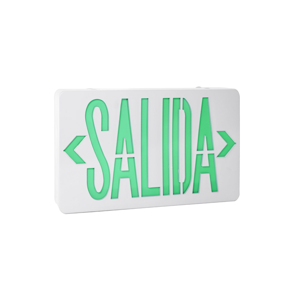 [1130205] Aviso Led Salida De Emergencia 110V Verde