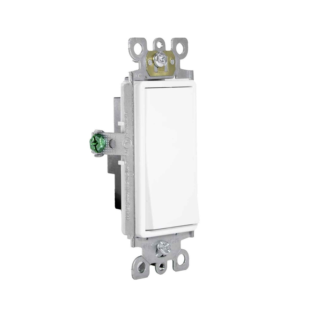 [1190057] Interruptor Sencillo Tipo Levinton Blanco